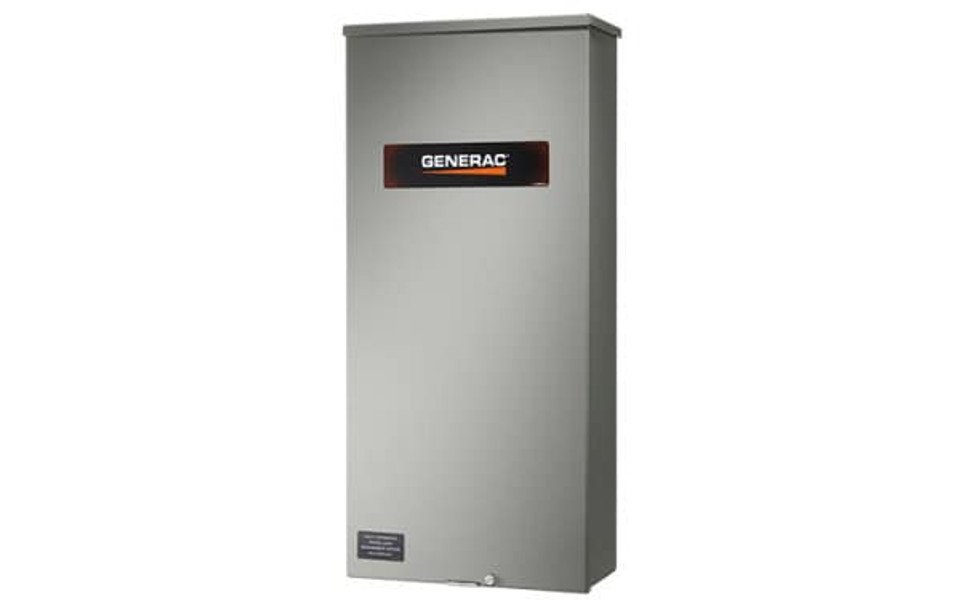 Generac 200A Automatic Transfer Switch NEMA 3R Indoor-Outdoor Whole House + 20-Circuit Load Center